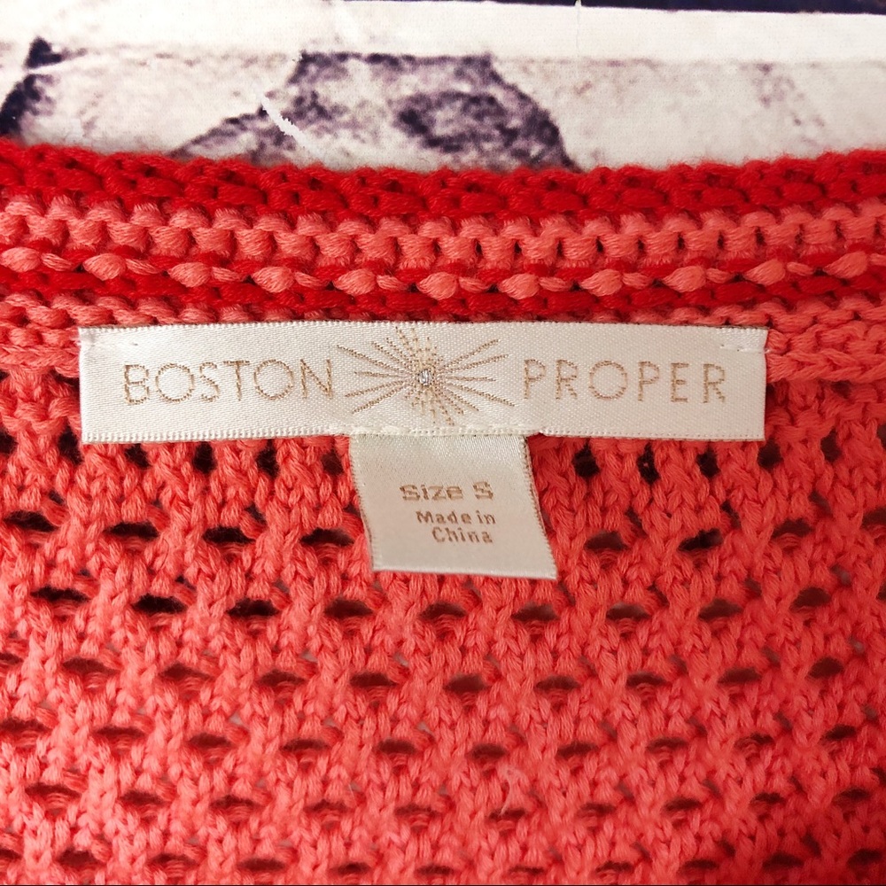BOSTON PROPER Pink Ombré Knitted Tunic Top Small - Picture 6 of 6